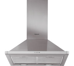 HOTPOINT PHPN6.4FAMX Chimney Cooker Hood - Stainless Steel