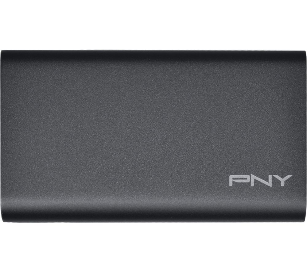 PNY ELITE Portable SSD - 240 GB, Black