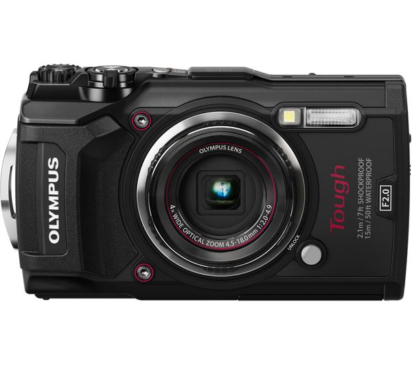 OLYMPUS TG-5 Tough Compact Camera - Black, Black