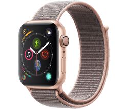 APPLE Watch Series 4 - Gold & Pink Sand Sports Loop, 44 mm