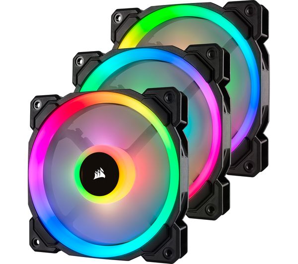 Image of CORSAIR LL Series 120 mm Case Fan - Triple Pack, RGB LED