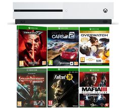 MICROSOFT Xbox One S, Tekken 7, Project Cars 2, Fallout 76, Mafia III Deluxe Edition, Overwatch & Killer Instinct Combo Breaker Pack Bundle