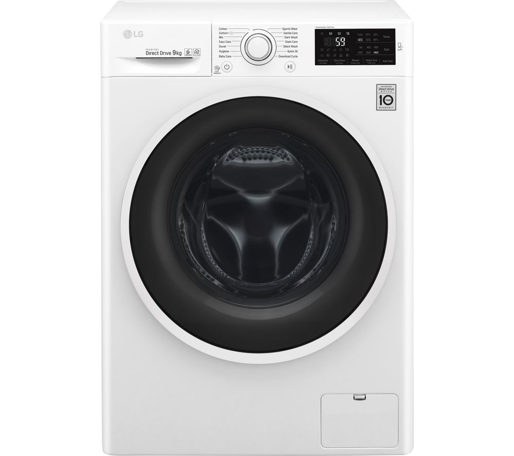 LG F4J609WN NFC 9 kg 1400 Spin Washing Machine - White, White