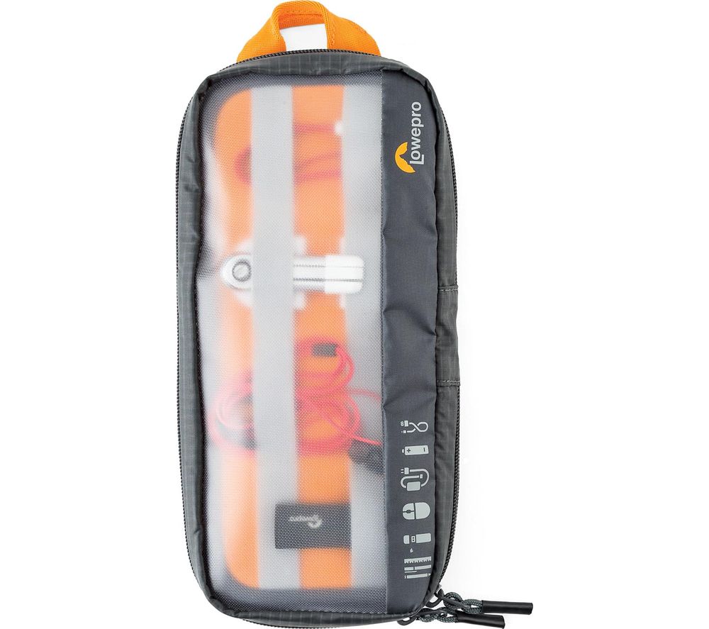 LOWEPRO GearUp Pouch Accessory Case - Medium, Grey & Orange