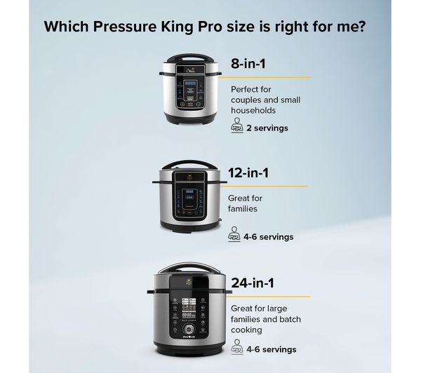 Buy DREW & COLE Pressure King Pro Digital Multi Cooker - Chrome | Free ...