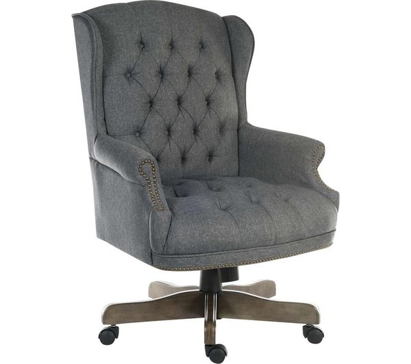 Teknik Chairman Fabric Tilting Executive Chair Grey