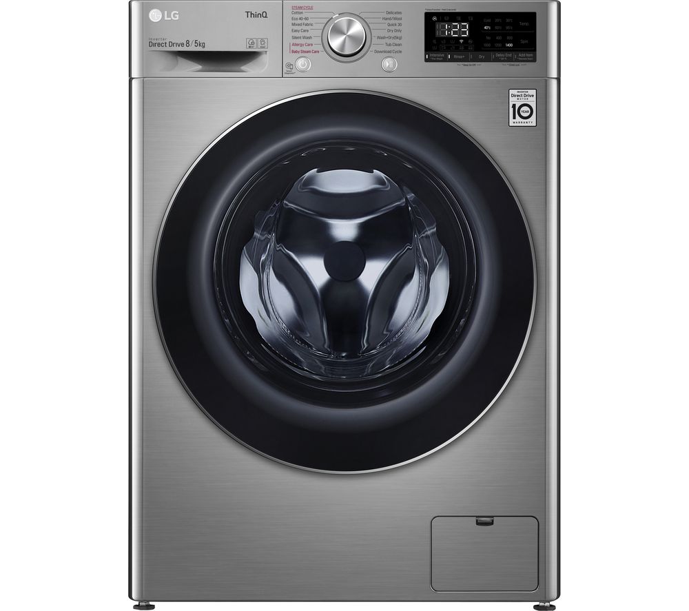 LG AI DD V6 FWV685SSE WiFi-enabled 8 kg Washer Dryer