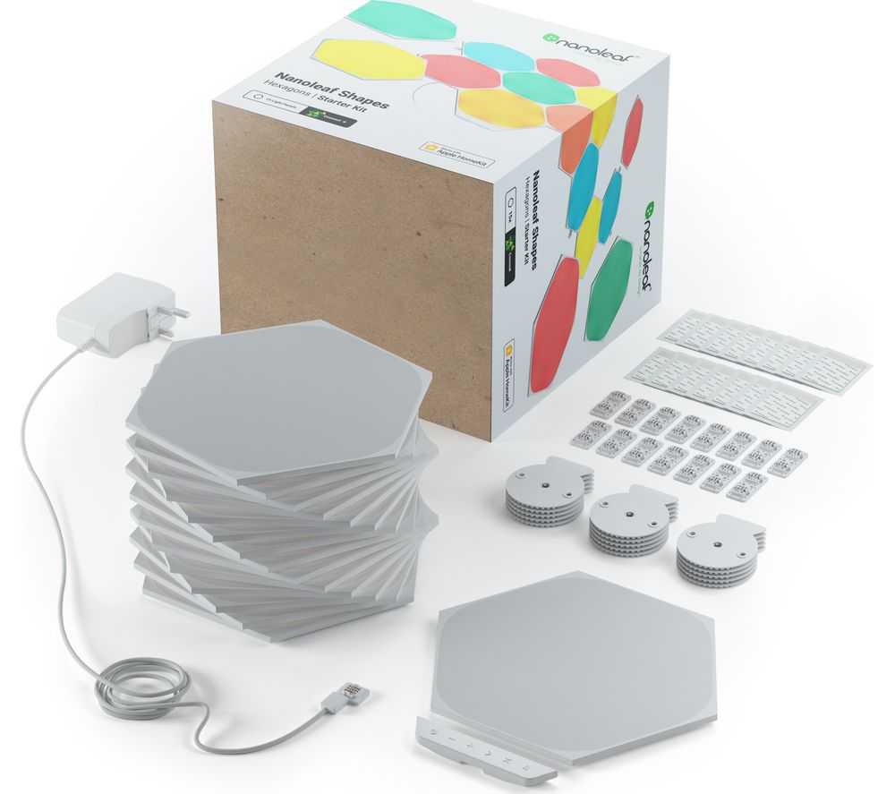 NANOLEAF Shapes Hexagon Smart Lights Starter Kit - Pack of 15