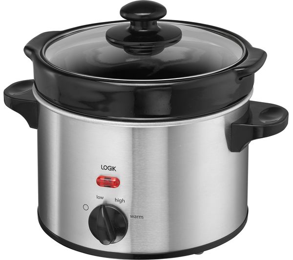 - LOGIK L02RC21 Slow Cooker - Silver - Currys Business