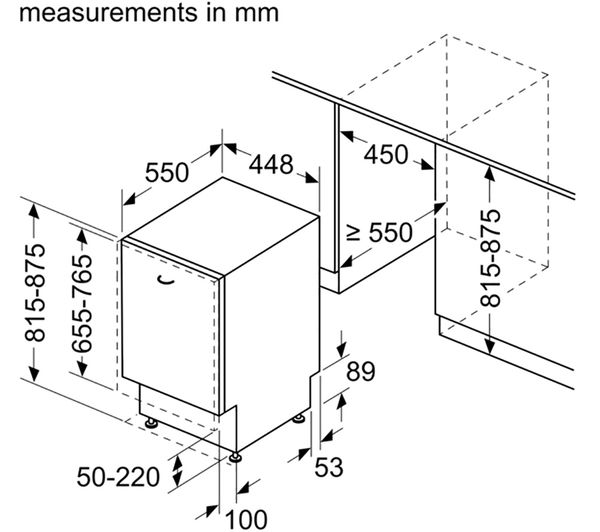 S875HKX20G NEFF N 50 S875HKX20G Slimline Fully Integrated WiFi