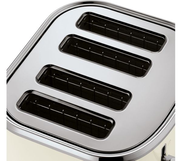 23975034001 RUSSELL HOBBS Stylevia 26291 4Slice Toaster Cream