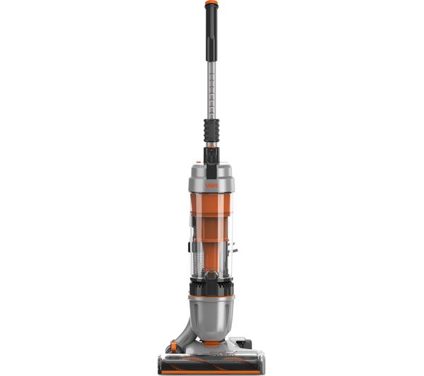 Image of VAX Air Stretch Upright Bagless Vacuum Cleaner - Silver & Orange