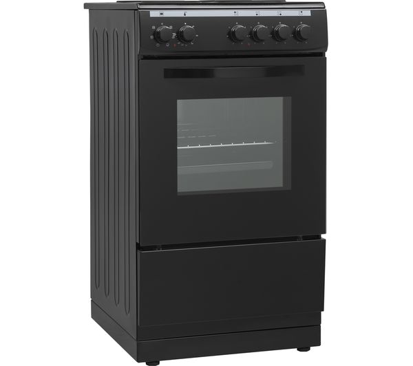  ESSENTIALS CFSEBK22 50 cm Electric Solid Plate Cooker Black