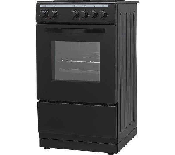  ESSENTIALS CFSEBK22 50 cm Electric Solid Plate Cooker Black