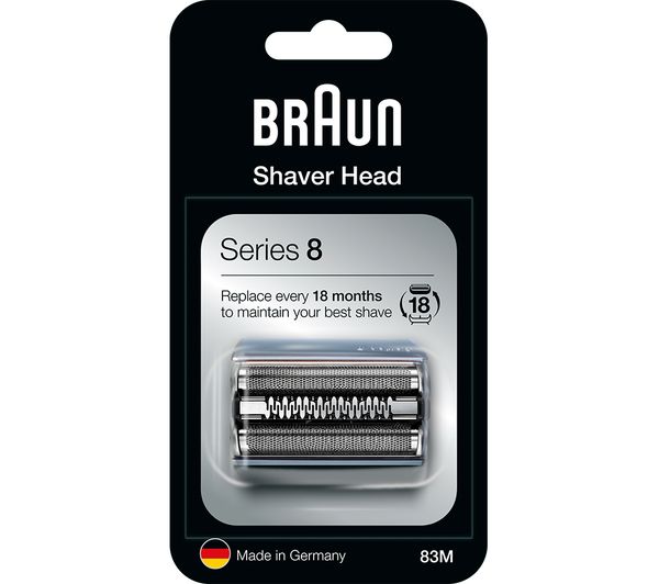 Braun Series 8 Electric 83m Shaver Head Replacement Silver