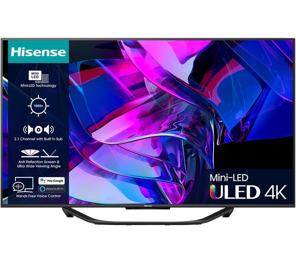 55U7KQTUK HISENSE 55U7KQTUK 55" Smart 4K Ultra HD HDR MiniLED TV