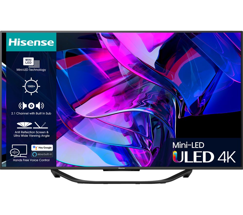 55U7KQTUK 55" Smart 4K Ultra HD HDR Mini-LED TV with Amazon Alexa