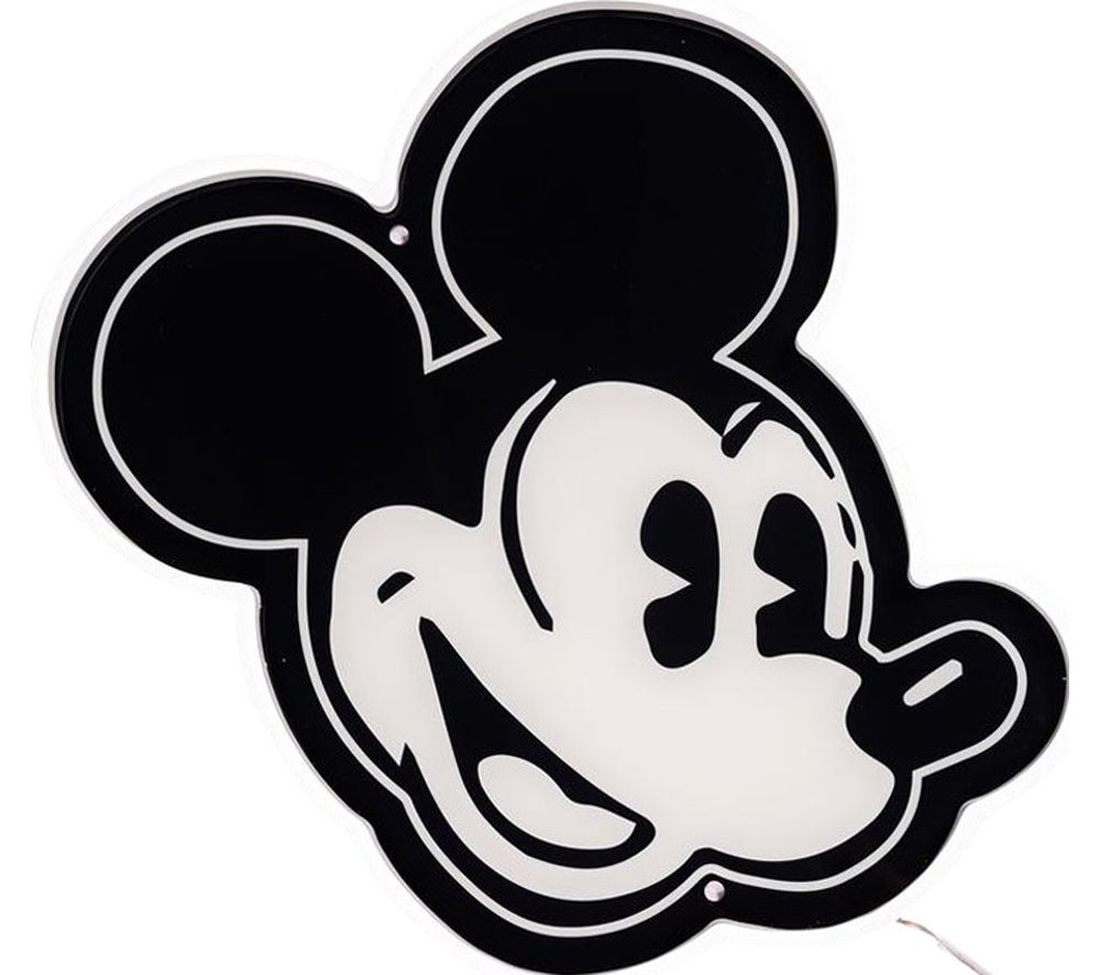 Disney Mickey Mouse Side Face LED Wall Lamp - Black & Grey