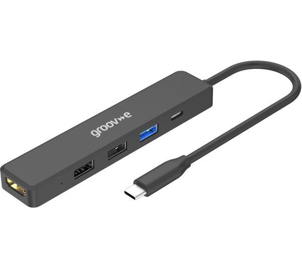 Groov E Gvpc10bk 5 Port Usb Type C Hub