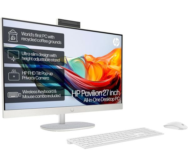 Hp Pavilion 27 Cr0051na 27 All In One Pc Amd Ryzen 7 1 Tb Ssd White