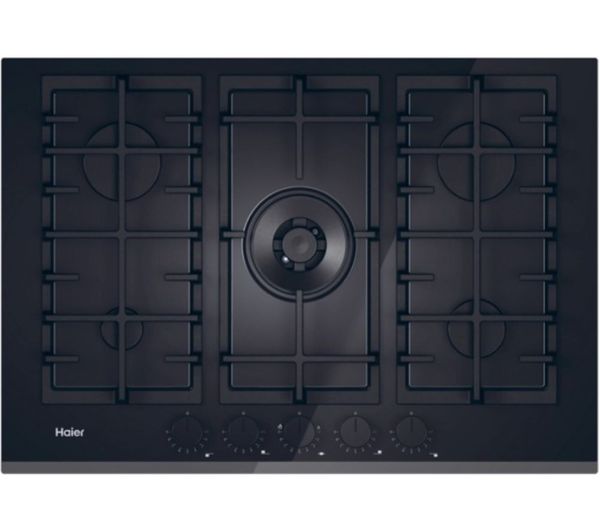 An image of HAIER Series 4 HAVG75TBBP 75 cm Gas Hob - Black