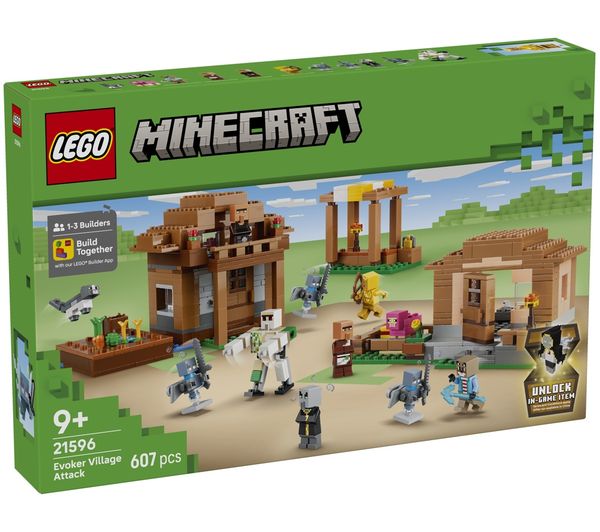 An image of LEGO Minecraft 21596 Evoker Village Attack Set