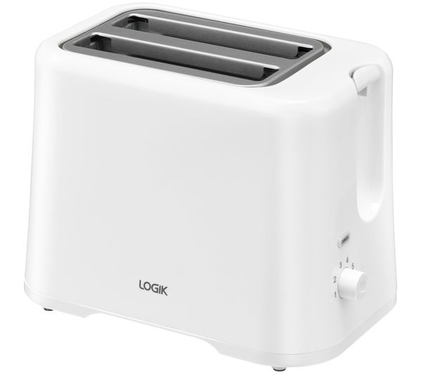 An image of LOGIK L02TW26 2-Slice Toaster - White