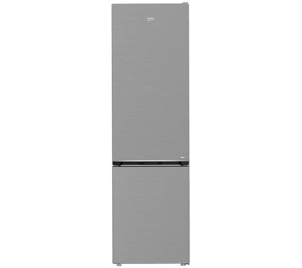 An image of BEKO HarvestFresh AeroFlow CNA4603VPS 70/30 Fridge Freezer - Brushed Steel