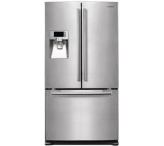 SAMSUNG RFG23UERS/EU American-Style Fridge Freezer - Real Stainless