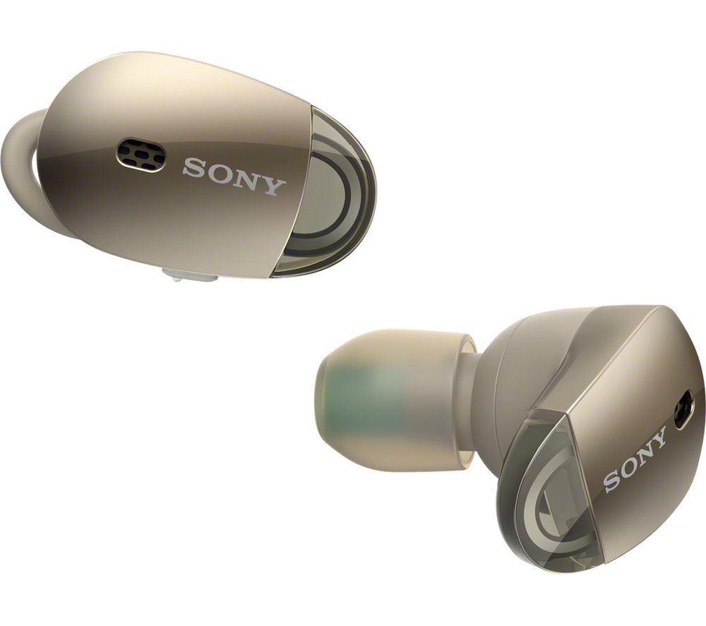 SONY WF1000X Wireless Bluetooth Noise-Cancelling Headphones – Gold, Gold