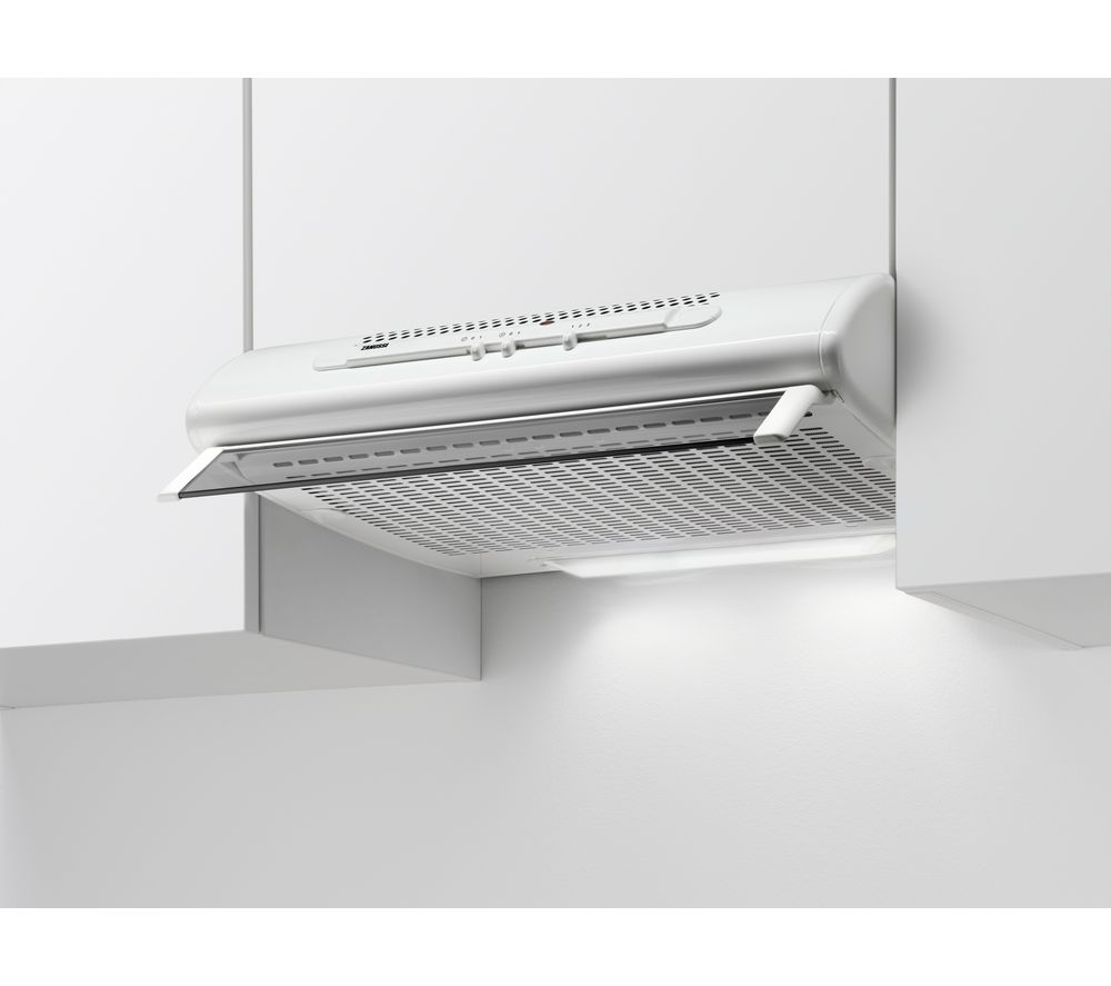 ZANUSSI ZHT611W Visor Cooker Hood – Stainless Steel, Stainless Steel