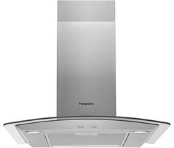 HOTPOINT PHGC6.4 FLMX Chimney Cooker Hood - Silver
