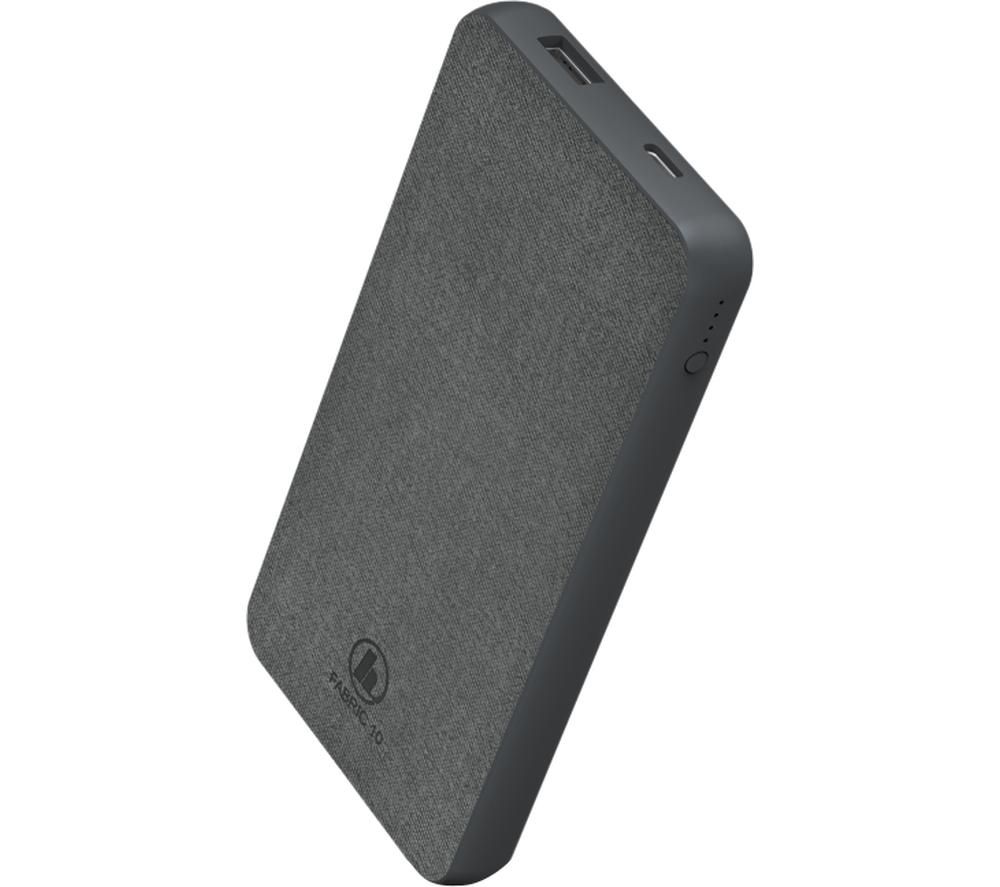 HAMA Essential Line Fabric 10 Portable Power Bank - Grey