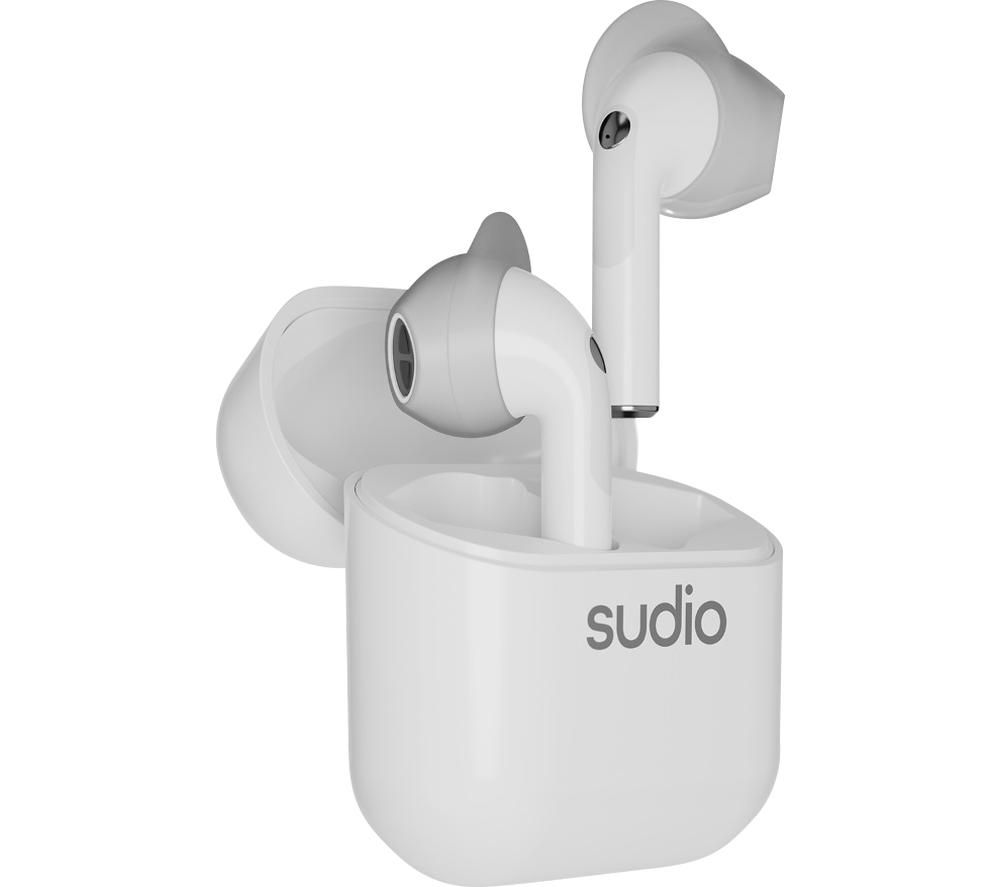 SUDIO Nio Wireless Bluetooth Earbuds - White
