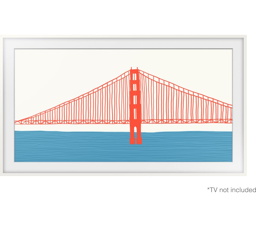 SAMSUNG 55" Customisable Frame Bezel - Modern, White Plastic