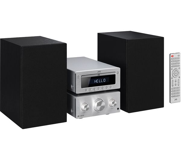 - JVC UX-D752 Wireless Traditional Hi-Fi System - Silver & Black ...