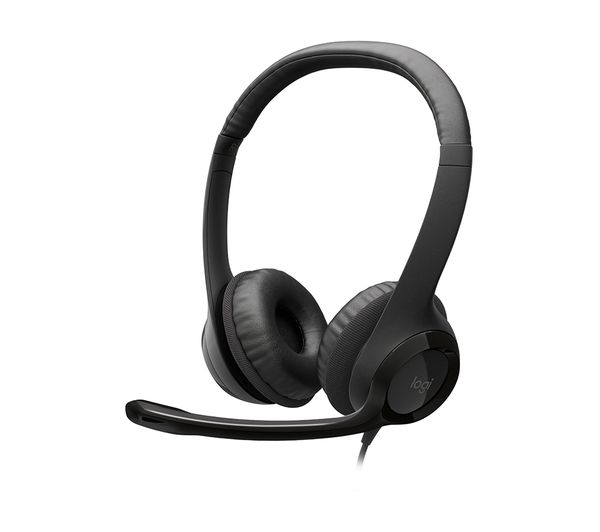 CUFFIE STEREO LOGITECH CON MICROFONO H340 USB,Cod.981-000475