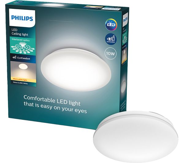 Image of PHILIPS LED Moire Ceiling Light - White