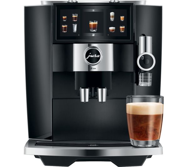 Jura J8 Twin 15659 Smart Bean To Cup Coffee Machine Diamond Black