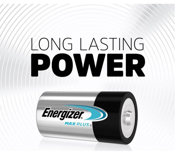 ENERGIZER Max Plus C Alkaline Batteries - Pack of 2