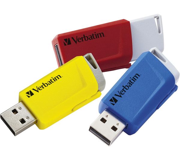 Verbatim Store N Click Usb 32 Memory Stick 16 Gb Pack Of 3