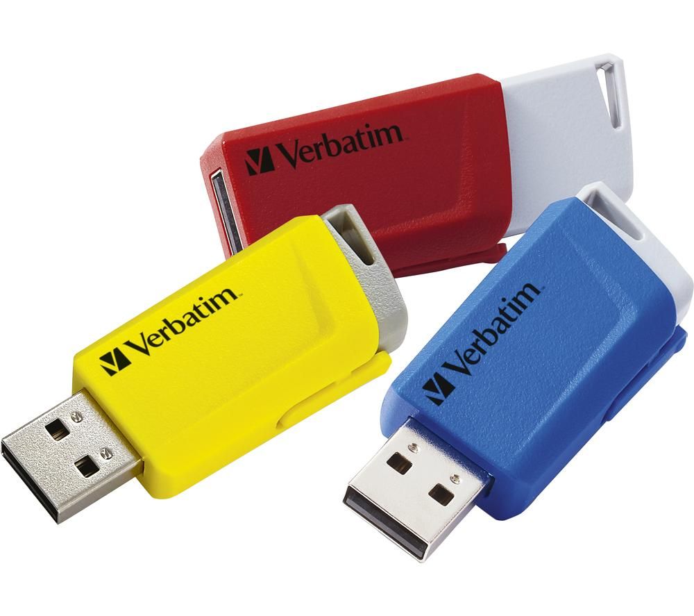 Store 'n' Click USB 3.2 Memory Stick - 16 GB, Pack of 3