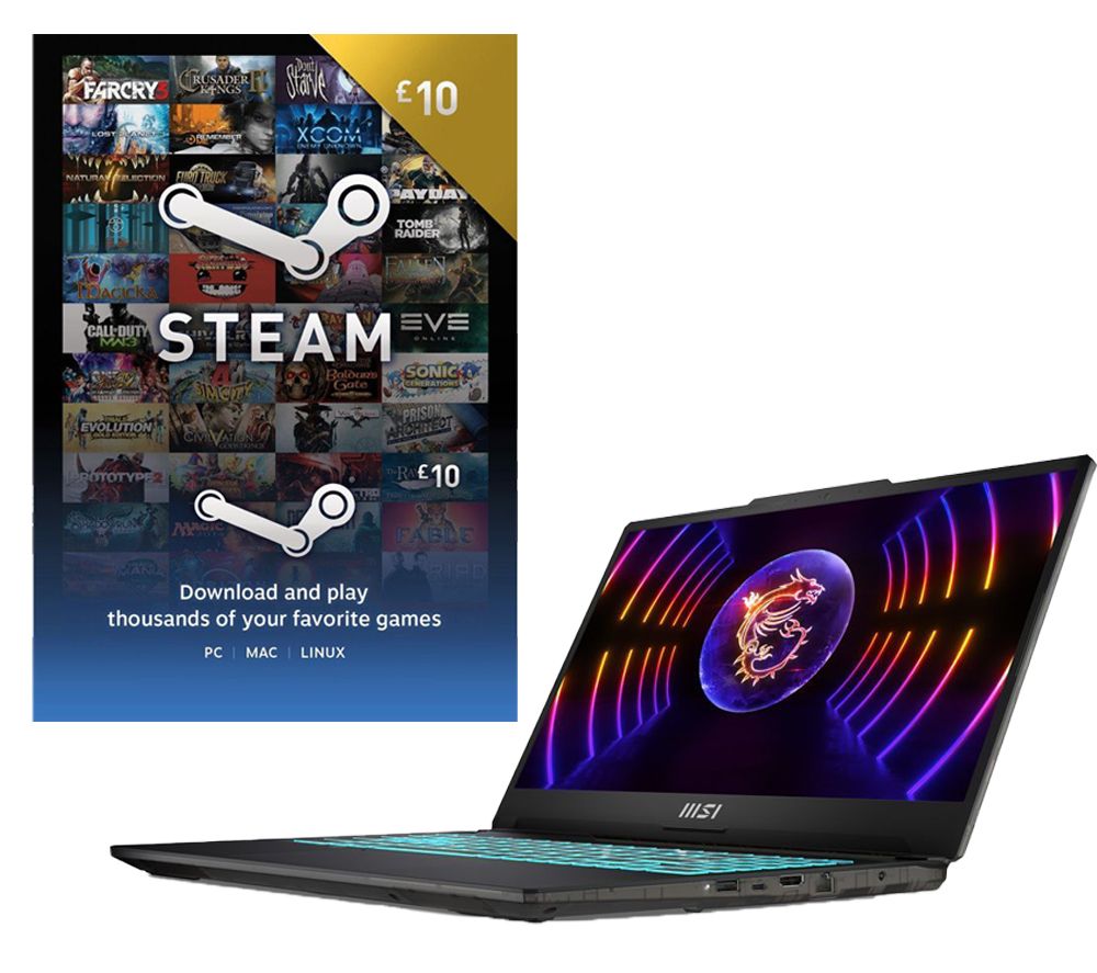 Cyborg 15 15.6" Gaming Laptop & £10 Steam Wallet Card Bundle - Intel® Core™ i5, RTX 2050, 512 GB SSD