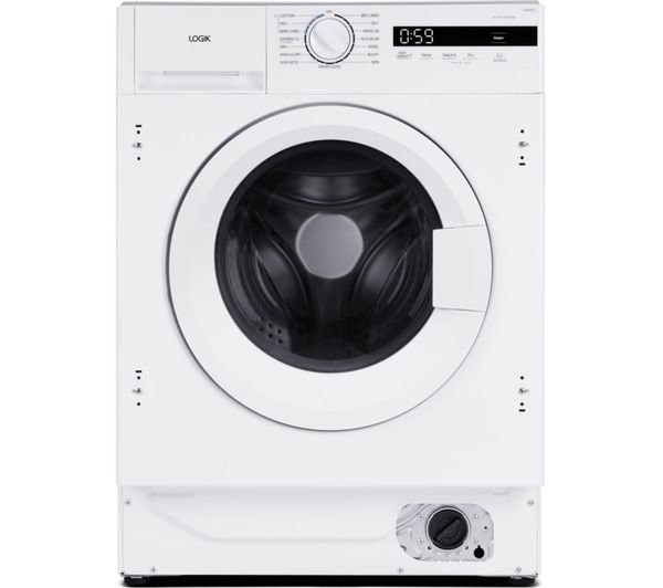 Logik Li8w6d25 Integrated 8 Kg Washer Dryer White