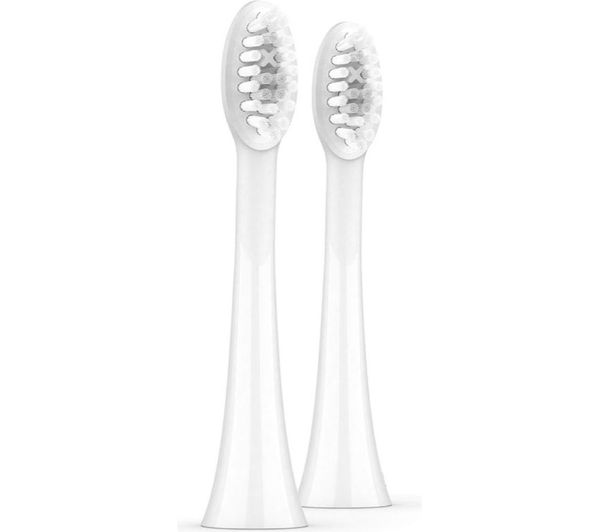Ordo Sonic Replacement Toothbrush Heads Pack Of 2 White Silver