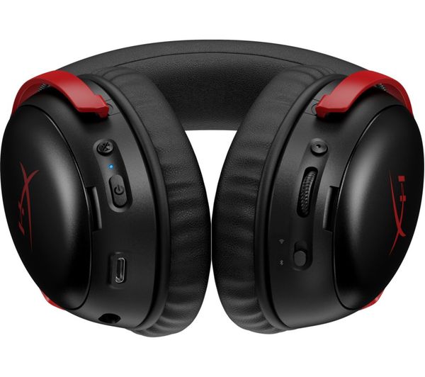 【新品・未使用】HYPERX CLOUD Ⅲ WIRELESS ④ HYPERX Cloud III S Wireless Gaming Headset - Black & Red - A59Z0AA