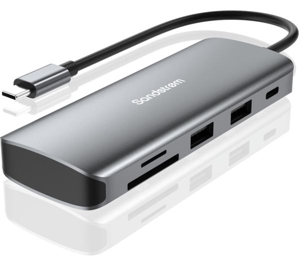 SANDSTROM S7IN1CA26 7-port USB Type-C Connection Hub