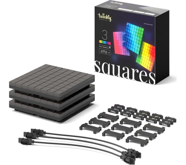 TWINKLY Squares Smart LED Light Panel Extension - 3 Panels