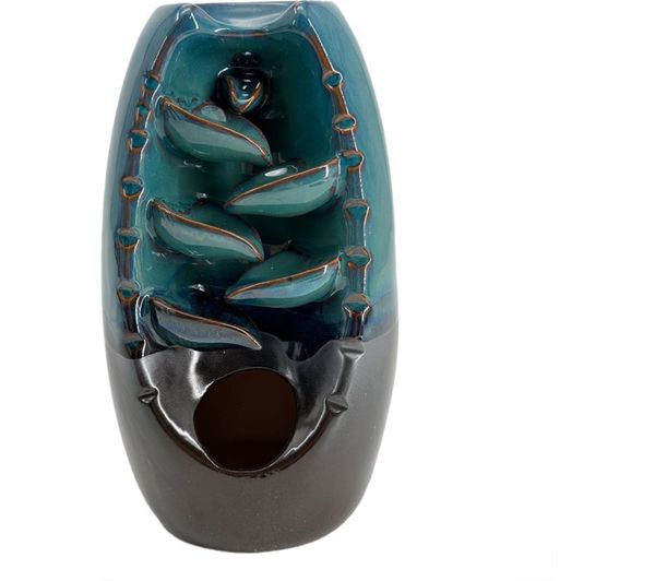 An image of WELL BEING Cascading Smoke Incense Burner - Blue