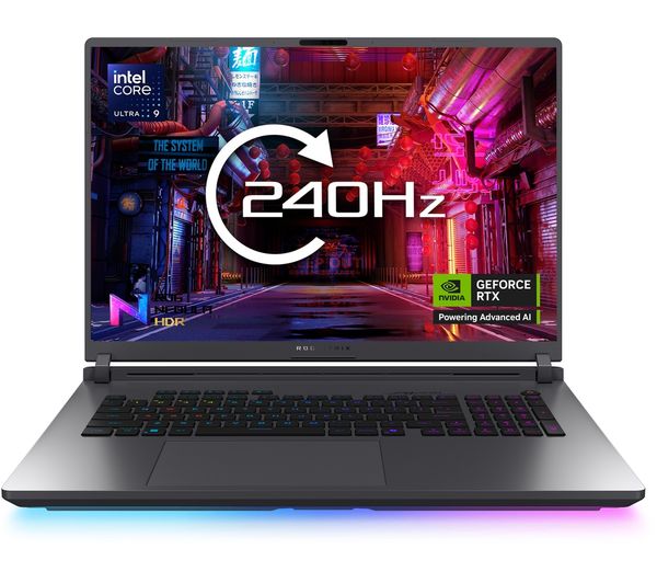 An image of ASUS ROG Strix G18 18" Gaming Laptop - Intel® Core™ Ultra 9, RTX 5080, 1 TB SSD